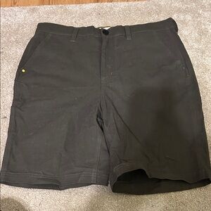 Caterpillar Men's Dark Gray Flat Front Shorts